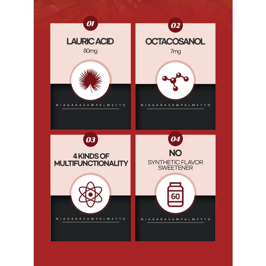 Multi Premium Funeat Men's power Niagara Saw Palmetto Lauric acid Octacosanol Prostate Health(60capsules) Durable Pur... - Image 2