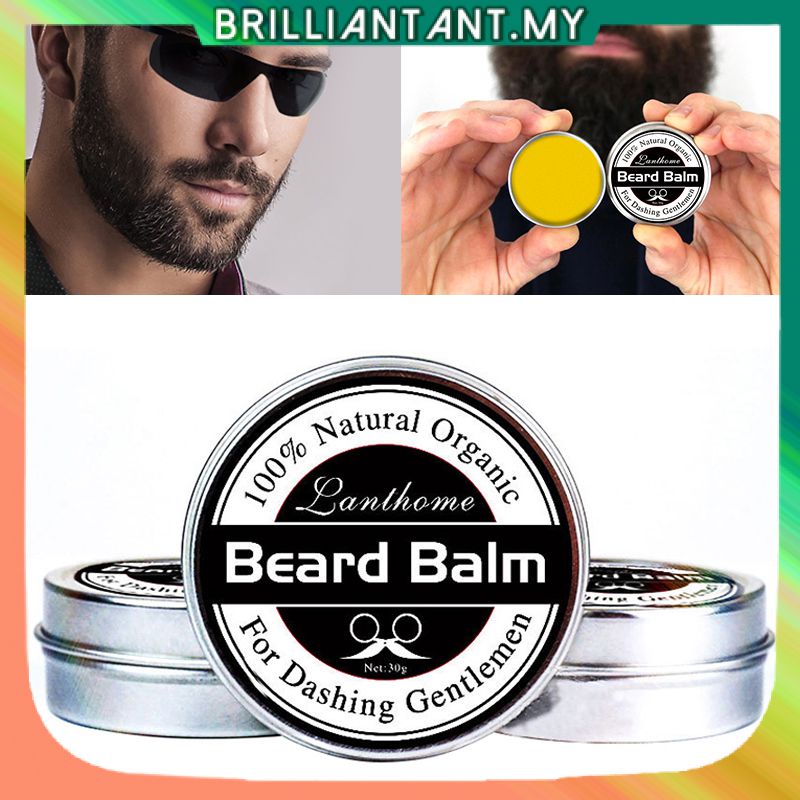 Professional Natural Conditioner Balm For Beard Growth And Organic Moustache W-ax For Caring Smooth Styling Universal bri