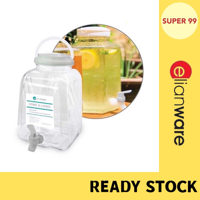 (5L) ELIANWARE Water and Juice Dispenser / Water Cooler / Drink Jar / Bekas Air Tong Light E-1512