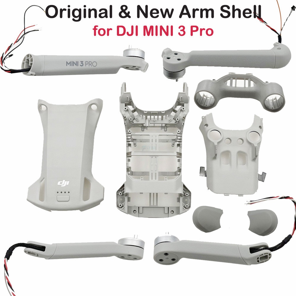 New Body Shell Motor Arm for DJI Mini 3 Pro Upper Cover MIddle Frame Bottom Shell Front/Rear Left/Right Arms Spare Part In Stock