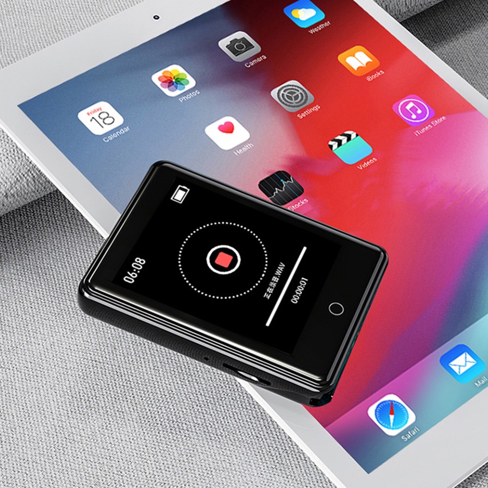 MP3 Player 2.0" Mini Touch Screen Bluetooth Portable Audio Music Video Player Built-in Spea Course Tutorial Guide Kursus