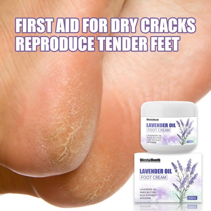 Versatile Purpose Lavender Oil Hand Foot Repair Cream Whitening Brightening Moisturizing Hydrating Soothing Damaged S... - Image 2