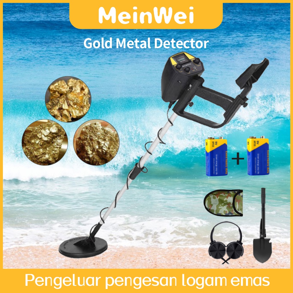 Gold Detector MD4030 Metal Detector Alat Pengesan Logam Emas Water Proof Underground Metal Detector High Sensitivity Underground Professional Gold Treasure Hunter Tracker Seeker