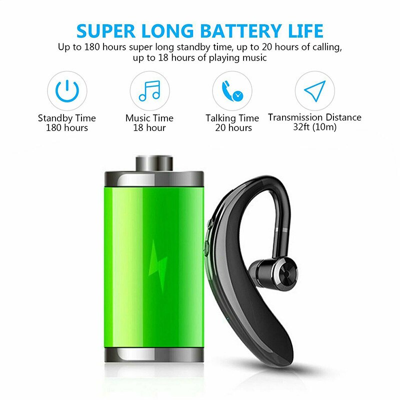 Must Multi S109 bluetooth earphones 5.0 Wireless headset Handsfree Business Driver Ear Hanging sports HD Stereo Versa... - Image 4