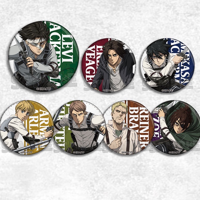 Attack on Titan Anime Badge Badge Merchandise Bar Chief Pendant Levi Allen Mikasa Arion