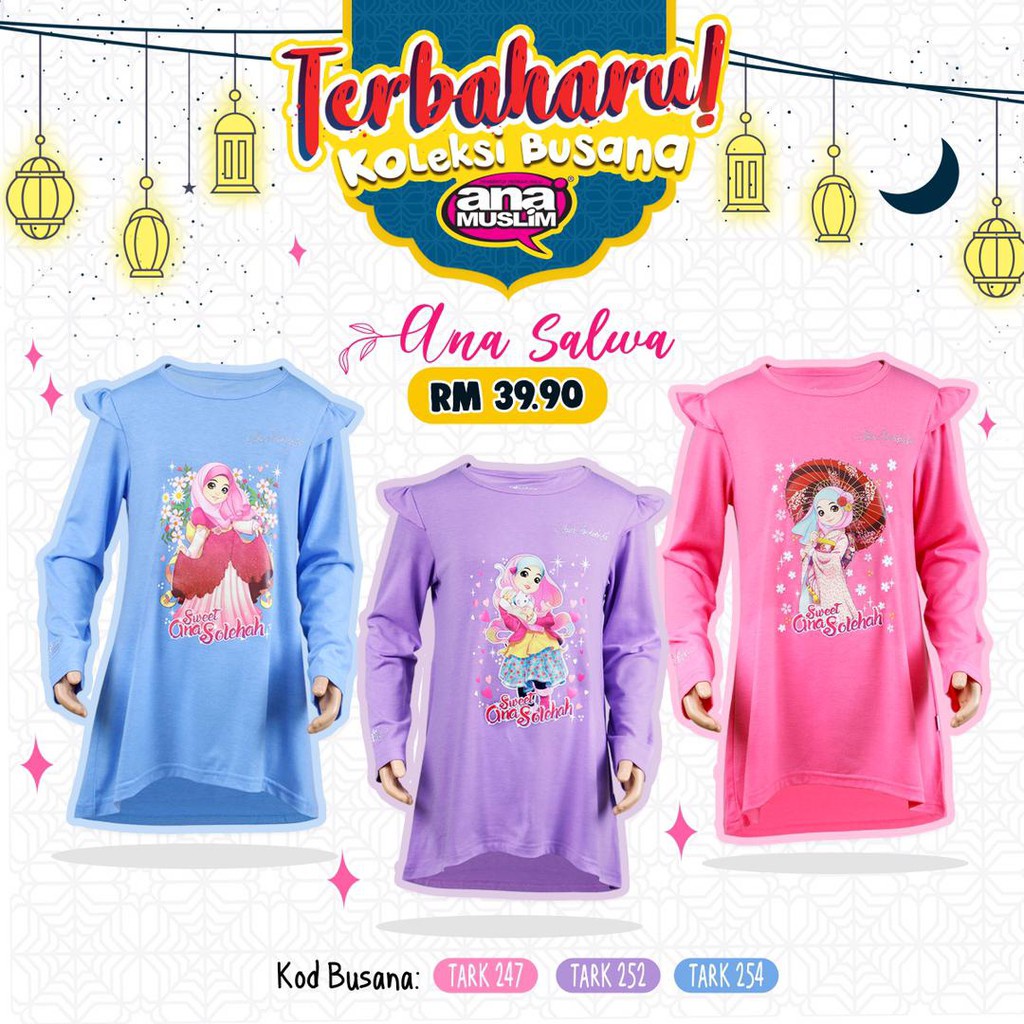 Ana Muslim Apparel: (Ana Salwa) - Baju Budak Perempuan Girl Dresses (Girls Fashion)