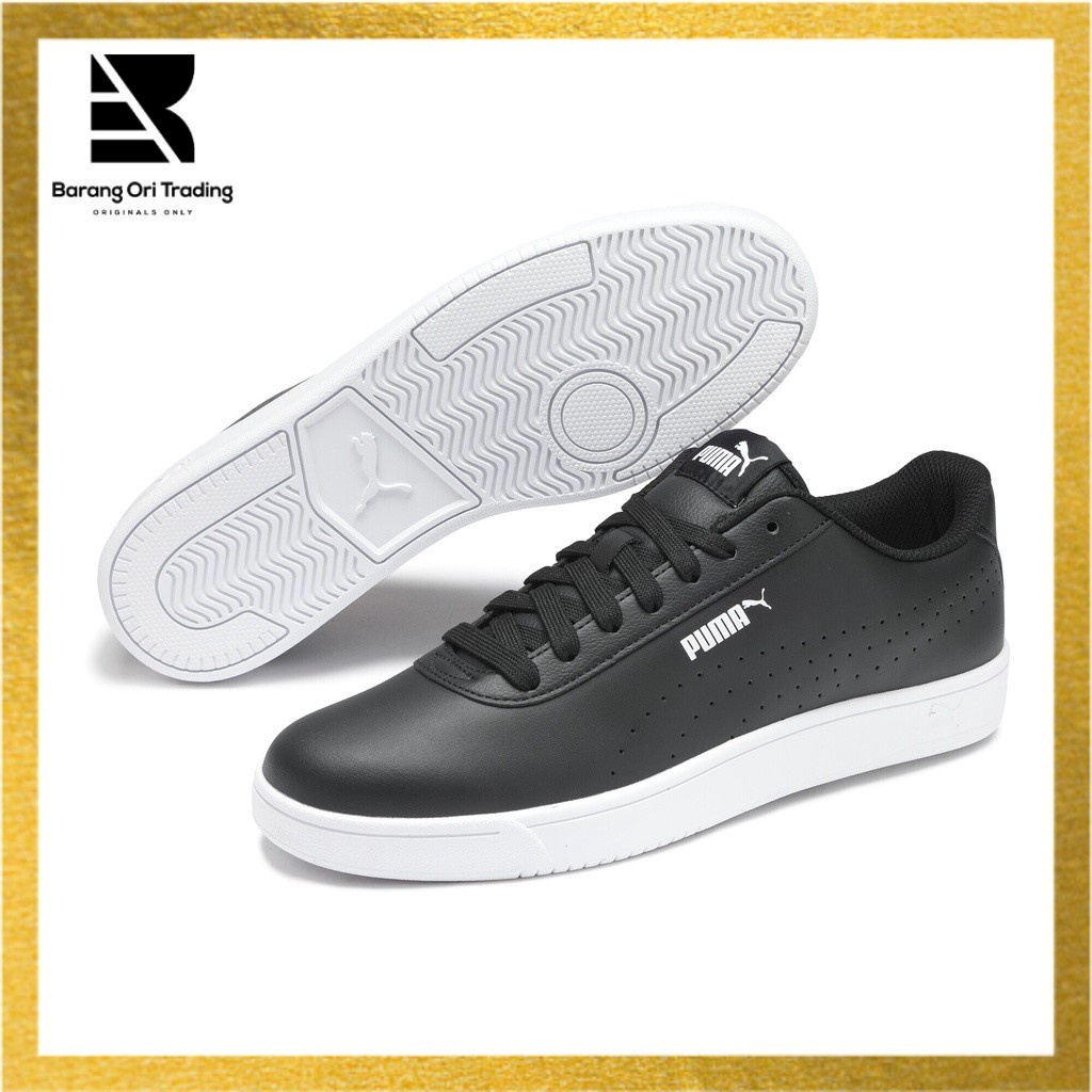 Kasut Lelaki - Puma Casual Sneakers - Court Pure Puma Black-Puma Black-Puma White - 37476602