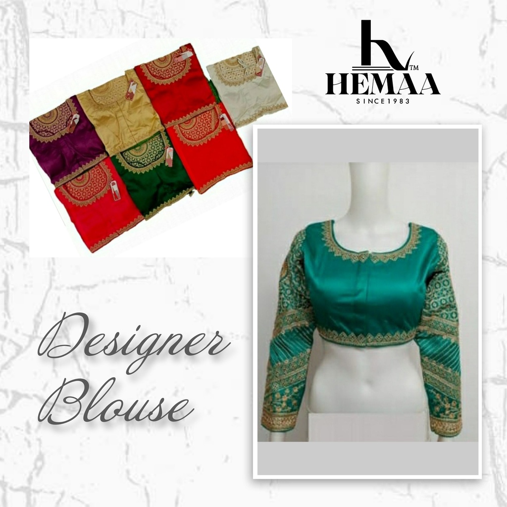 Long sleeve ready made designer blouse . sari blouse lengan panjang