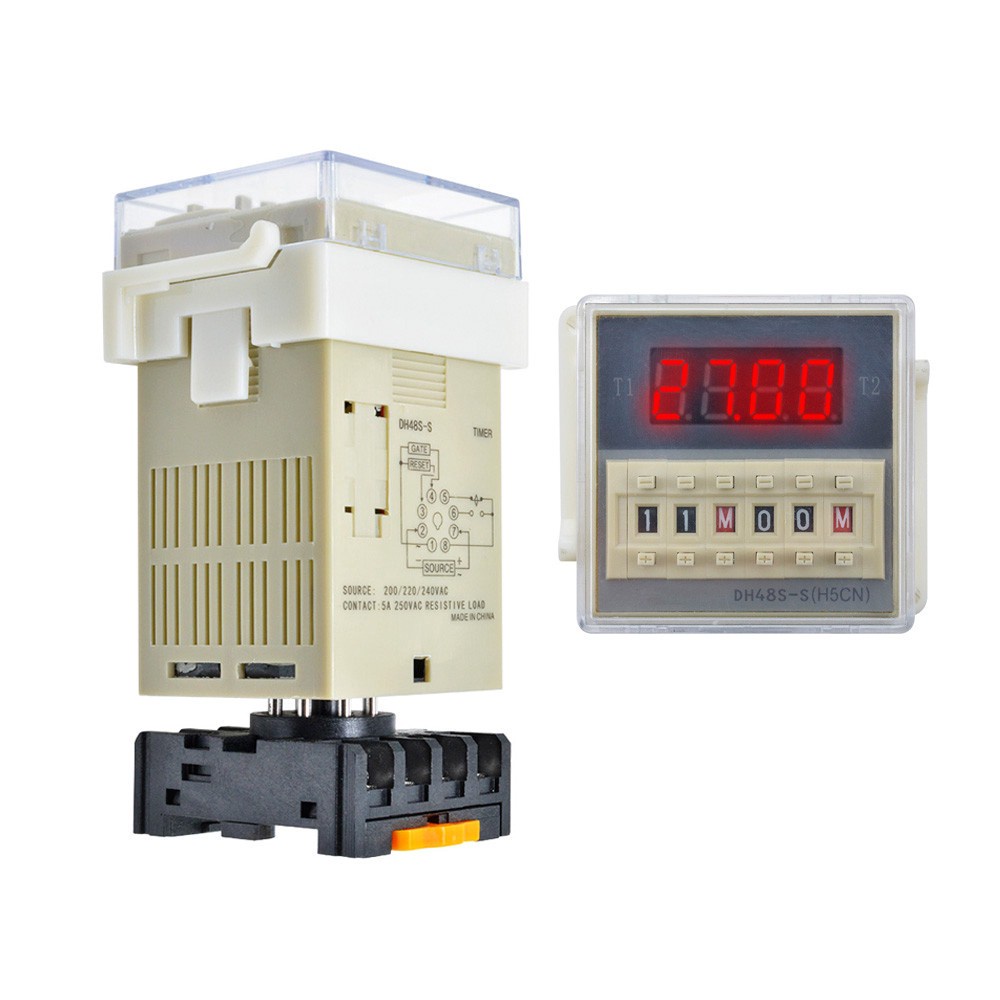 Durable Premium DIYMORE DH48S-S Digital AC 220V Precision Programmable Time Delay Relay + Socket Base - Image 5