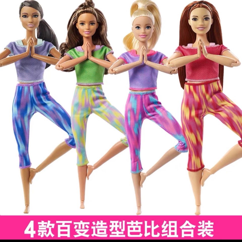 [Ready Stock] Barbie Doll Yoga Body Girl Play House Toy Gift
