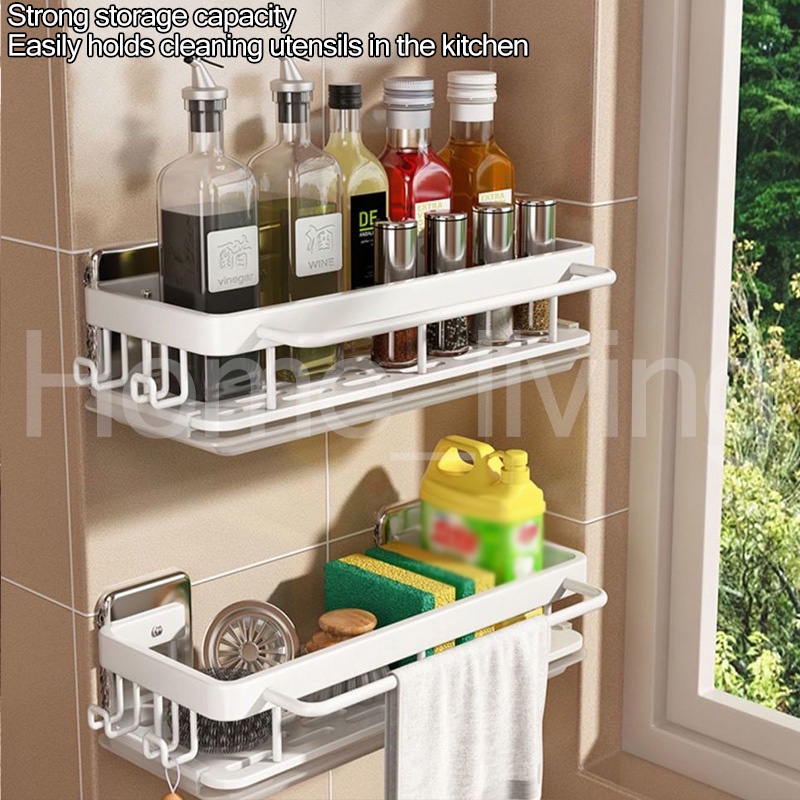 Home Utensil Soap Organizer Kitchen Sponge Holder Dishwashing Cloth Hanging Sink Accessories Drainer Rack - Image 4