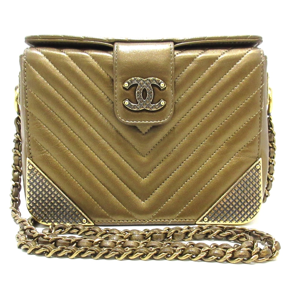 Secondhand CHANEL shoulder bag bronze