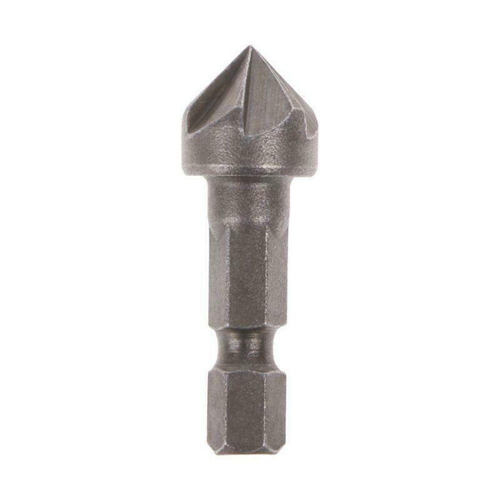 90 Degree Countersink Drill Chamfer Bit 1/4" Hex Shank Carpentry Woodworking Cutter Remove Tool