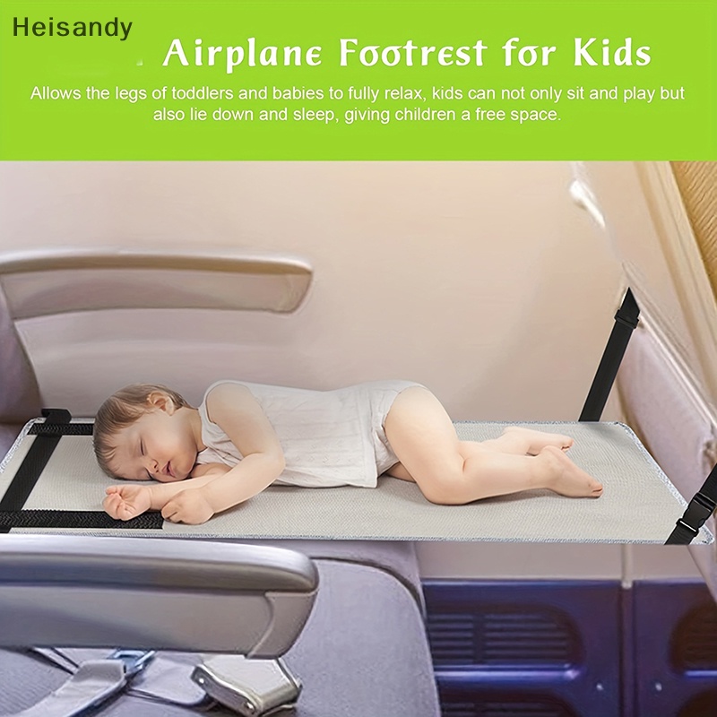 [Hei] Toddler Airplane Seat Extender Portable Airplane Foot Hammock for Kids Plane Travel Foot Rest Baby Airplane Footrest Bed COD