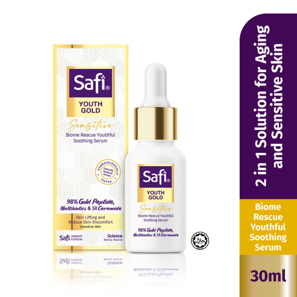 Safi Youth Gold Biome Rescue Youthful Soothing Serum 30ml