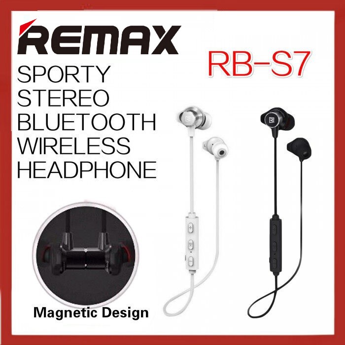 REMAX RB-S7 Wireless Magnetic Sporty Stereo Bluetooth Headphone