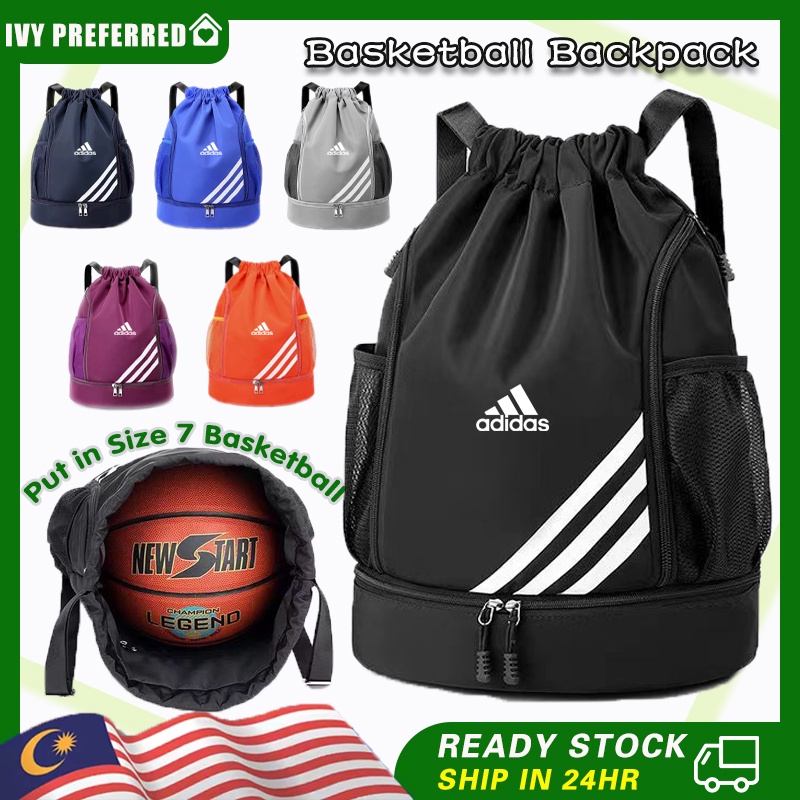 【READY STOCK】Basketball Bag Gym Sports Backpack Waterproof Oxford Large Capacity Luggage Travel Shoulders Bag Football Swimming Drawstring Pocket Backpack Waterproof Shoe Bag