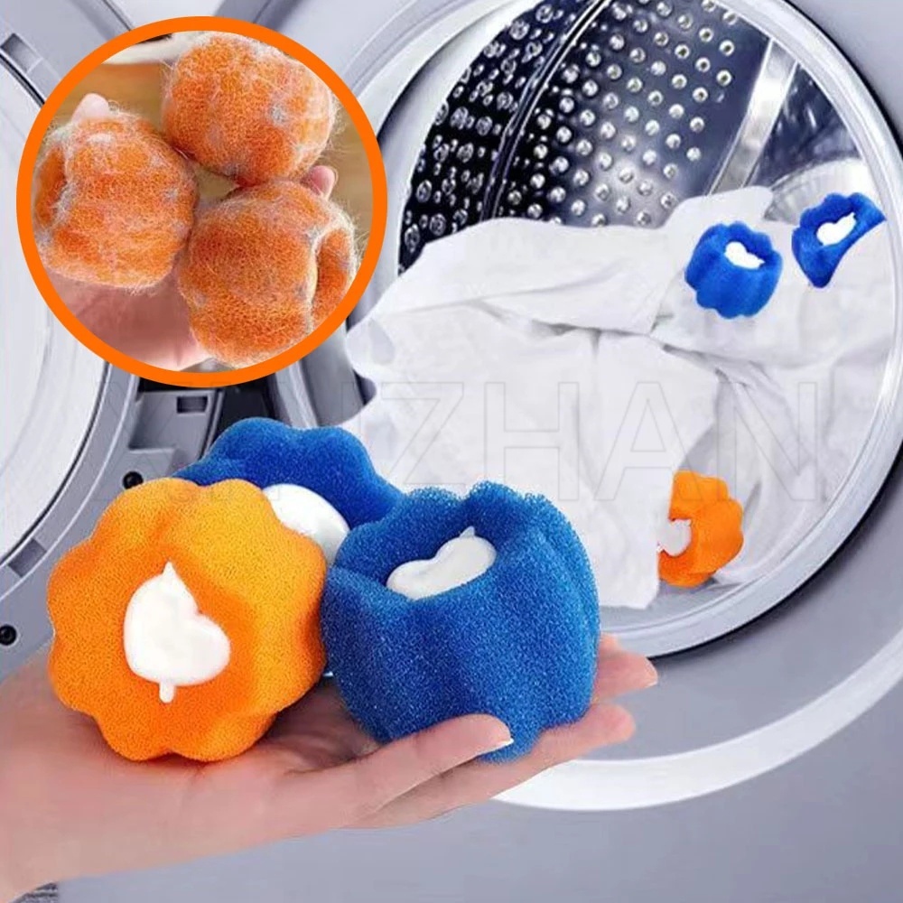 [Featured] Cat Dog Pet Hair Remover Reusable Clothes Hair Catcher Magic Laundry Ball Efficient Clothing Cleaning Tool Anti-tangle Washing Machine Cleaning Ball