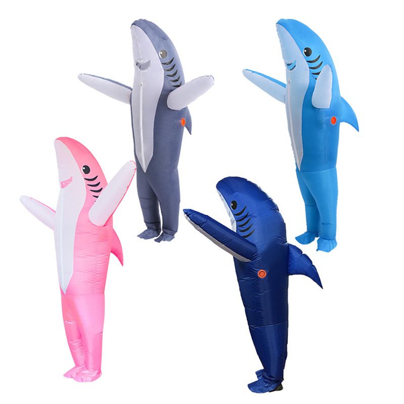 [Blower Included] Shark inflatable costume Shark Costume-Halloween Costume cosplay Holiday UHPZ