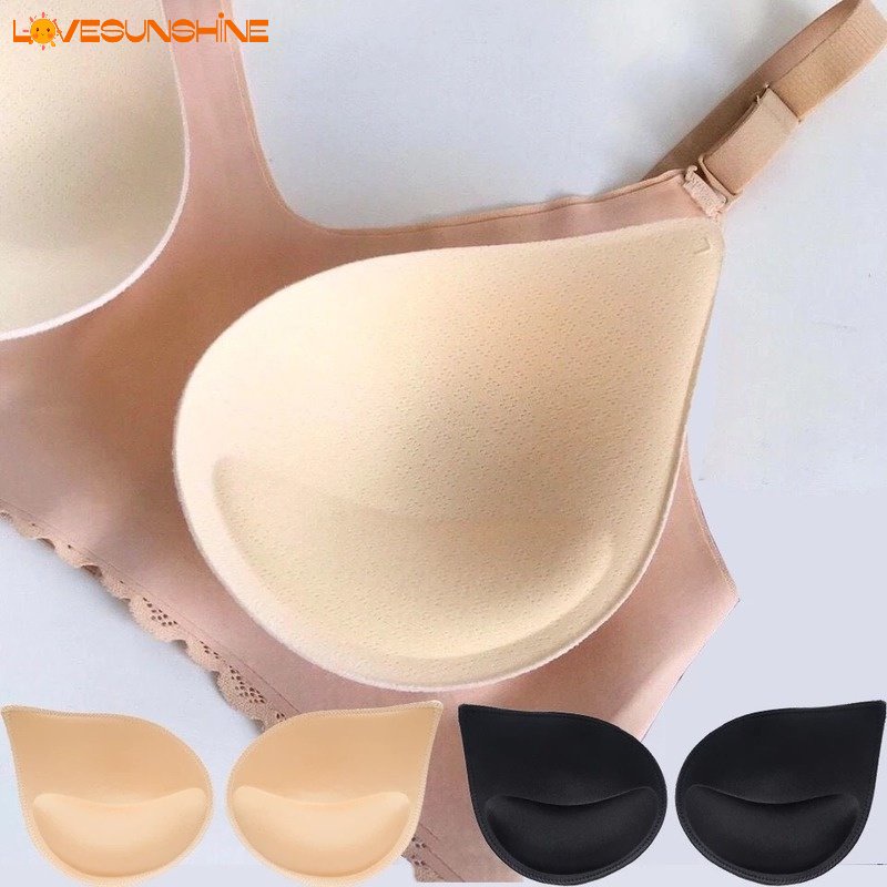 Woman Summer Swimsuit Pads Sponge Foam Push up Enhancer Chest Cup Breast Swimwear Inserts Triangle Bra Pad Intimates Accessories