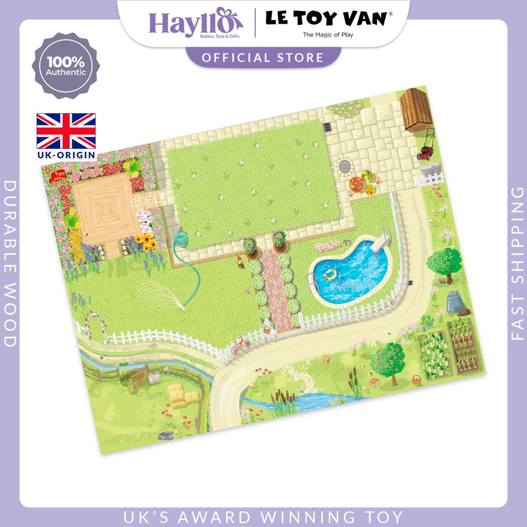 Le Toy Van Dolls House Playmat Premium Sustainable Wooden Toys Children Pretend Play For 3 Years+