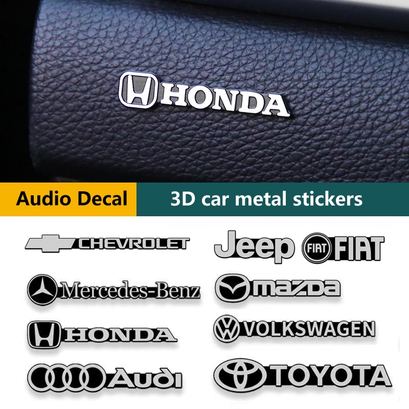 1Pcs 3D car metal stickers Auto Decorative decals Car Interior Sticker Car Gadgets Emblem Speaker Audio Decal