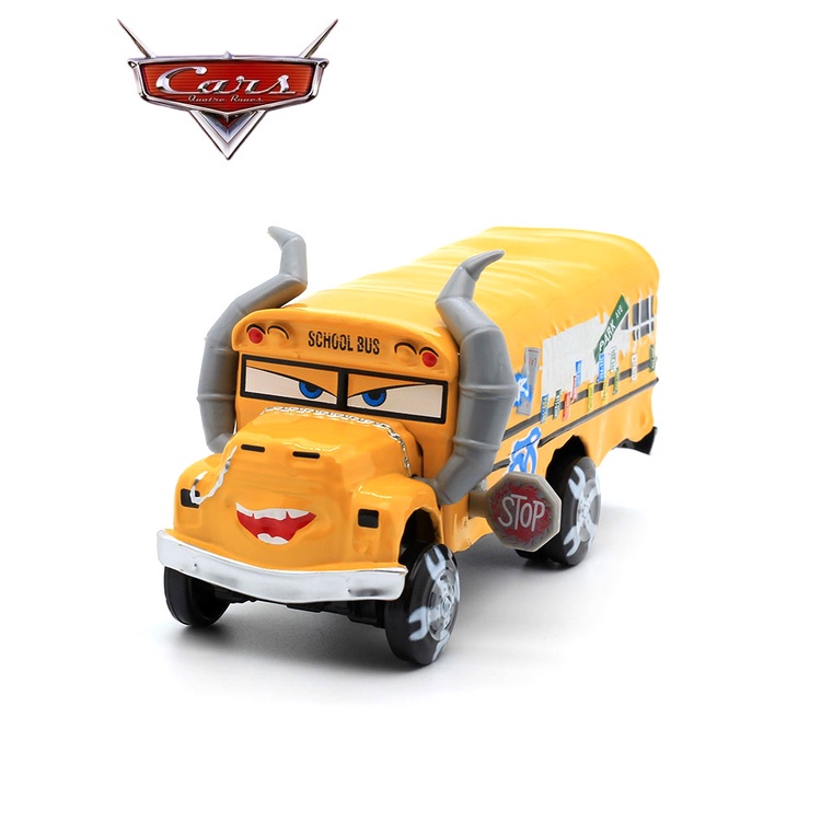 Racing Story Mcqueen Alloy Toy Car Crazy Myss Thunder Valley Crash Competition School Bus Cool Sister