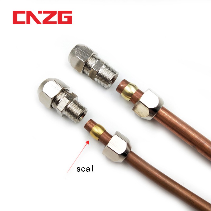 Premium Reliable 10pcs Double Taper Ferrule Compression Brass Fitting Olive Sleeve seal ring fittings Tube centralize... - Image 5