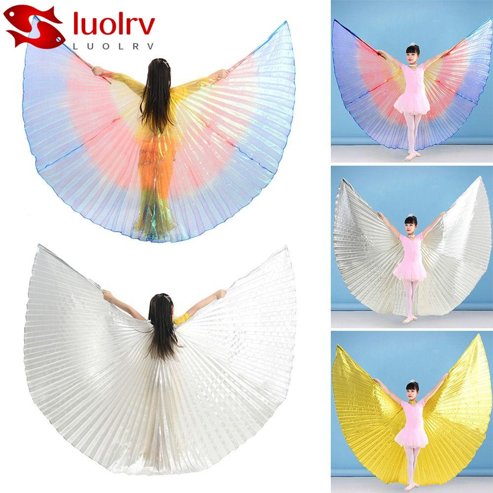 LUOLRV Belly Dance Wings Kids Children Carnival Festival Performance Costume