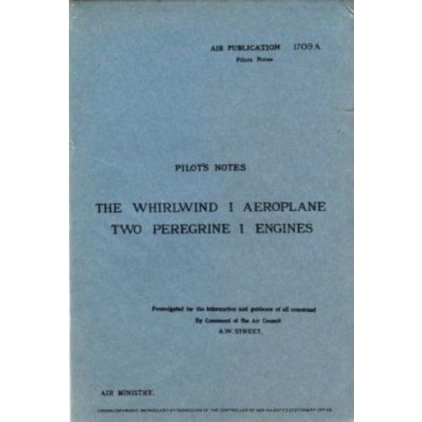 [English - 100% Original] - Westland Whirlwind 1 by Air Ministry (UK edition, paperback)