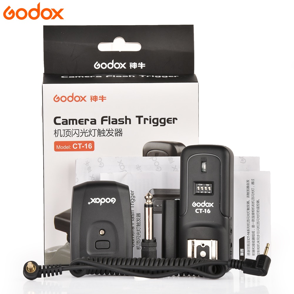Durable Quality Godox CT-16 16 Channels Wireless Radio Flash Trigger Transmitter + Receiver Set Canon Nikon Studio Sp... - Image 2