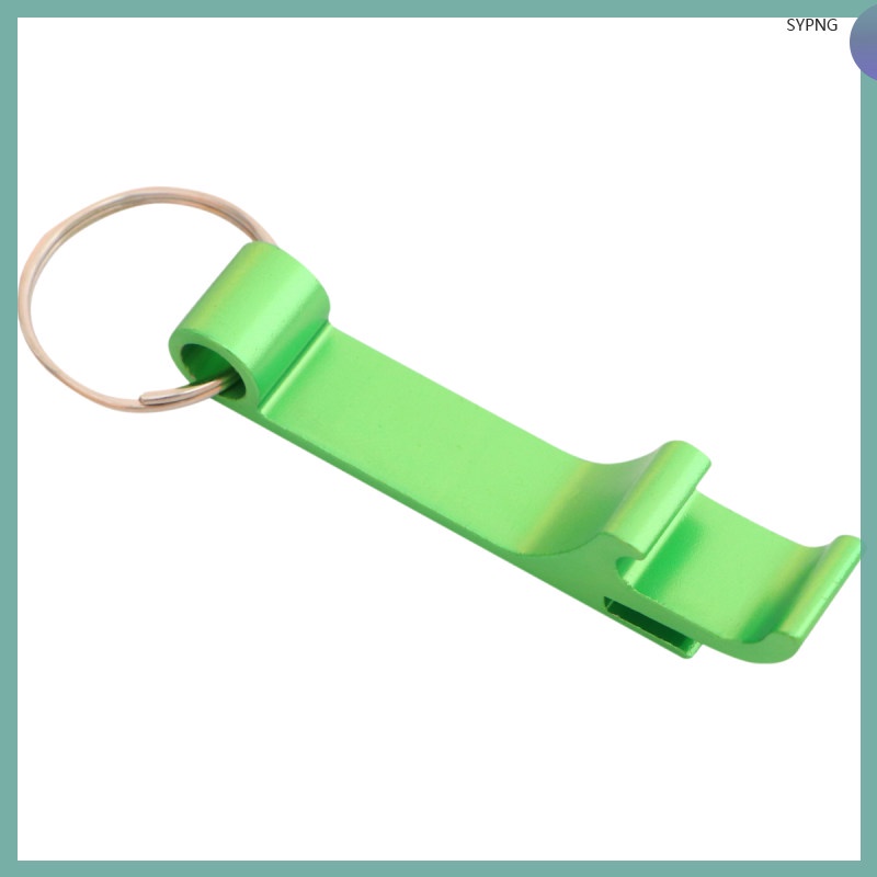 Pocket Small Key Chain Ring Bar Claw Beverage Beer Bottle Opener (Green)