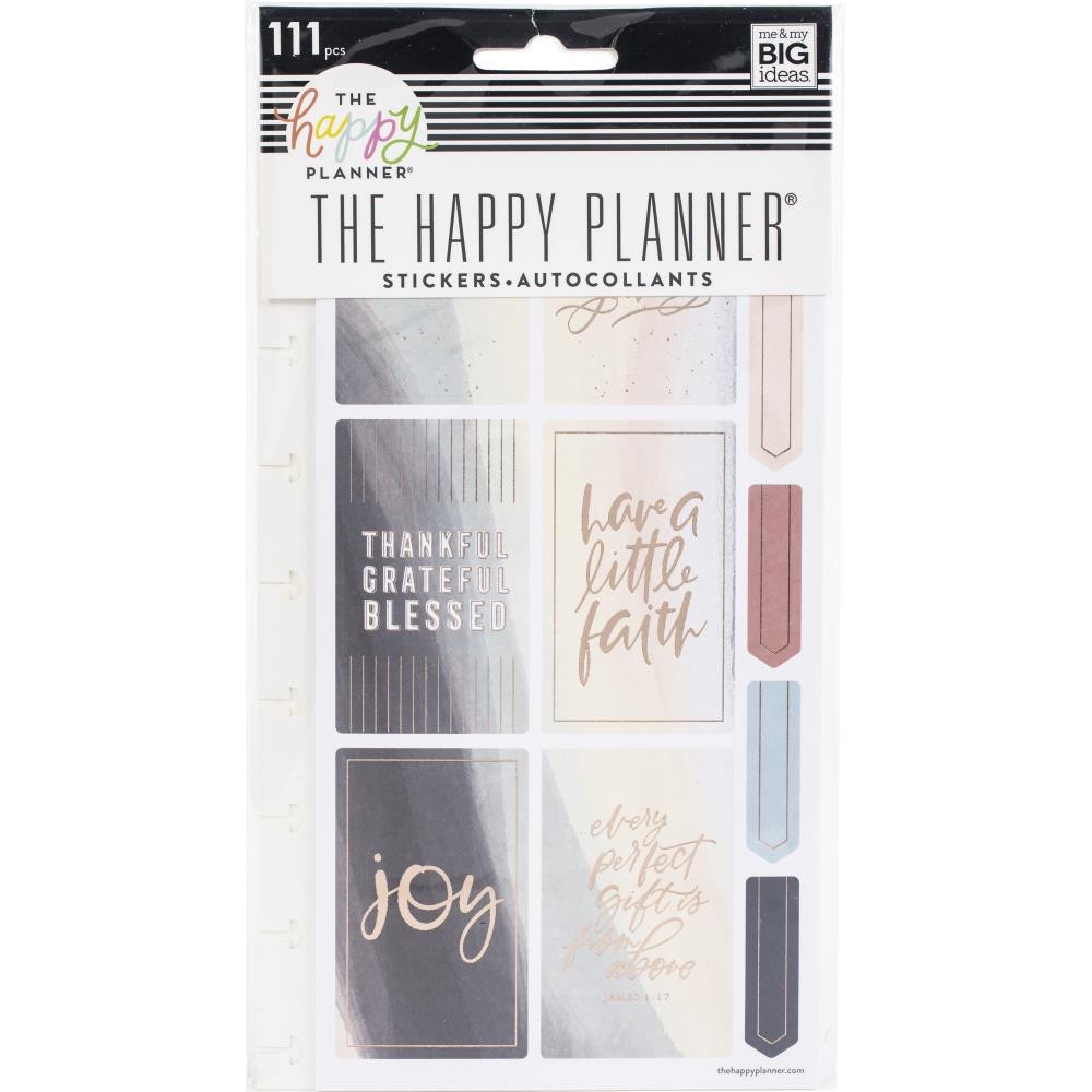 MAMBI Happy Planner Sticker Pad Punched - Joy Faith