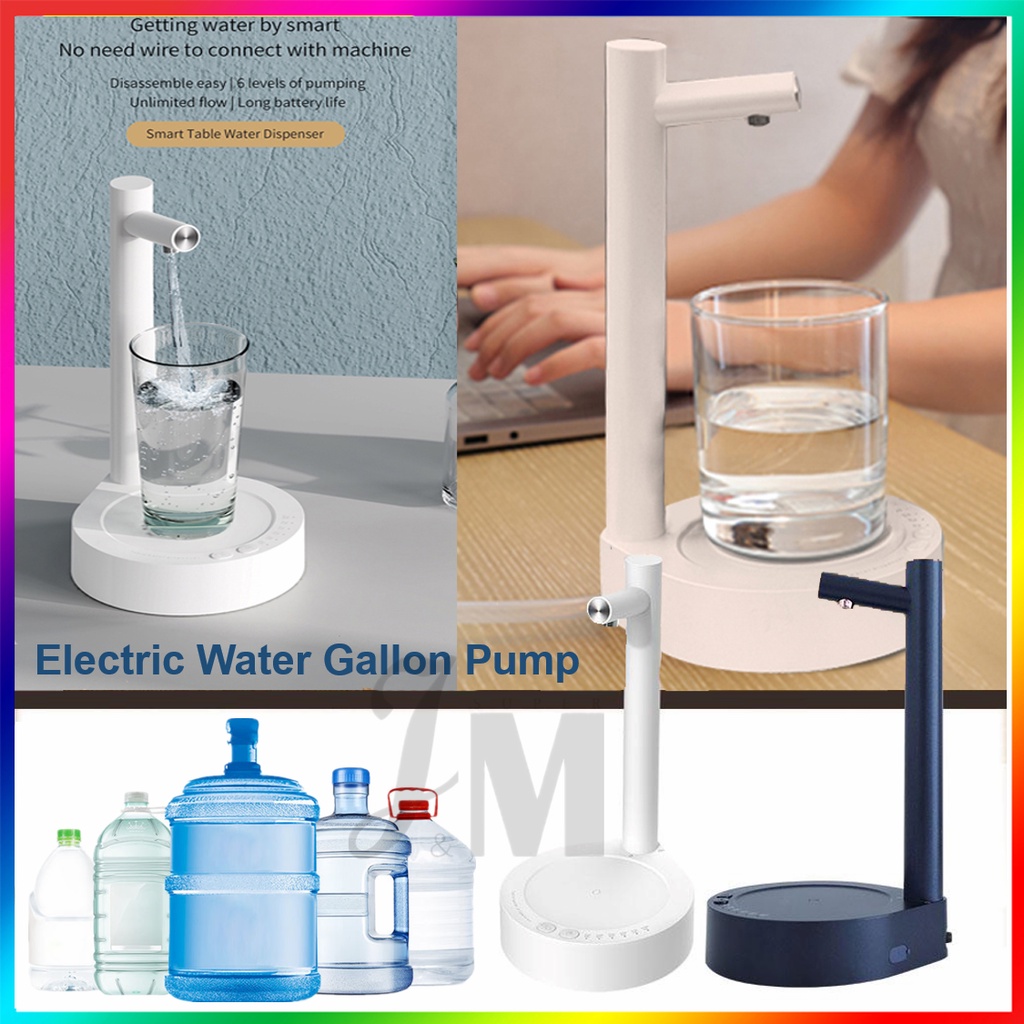 Electric Water Gallon Pump Automatic Water Bottle Pump Dispenser Desktop X115 Rechargeable Water Pump Dispenser With Stand