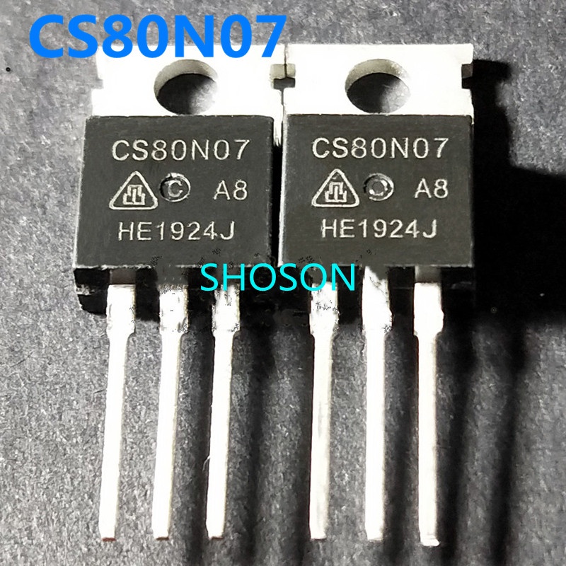 10 pcs 5 pcs CS80N07 80A 70V TO-220 CS80N07 A8 Electric Vehicle Controller Inverter Commonly Used Field Effect Transistor