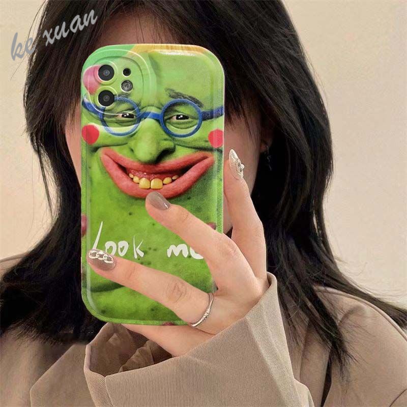 Funny Clown iPhone14 Shock-resistant Phone Case iphone11/12/13/XS/XR Influencer Shock-resistant Couple Unique Couple Armor Protective Case ZSFX