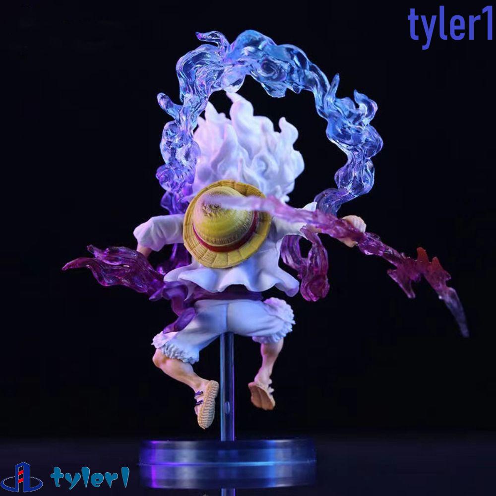 TYLER1 Battle Luffy Gear 5 Action Figure, Anime Figurine PVC, Character Toy Mini Cute Monkey D.Luffy Gear Decoration