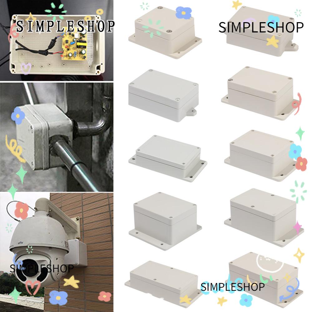 ❀SIMPLE❀ ip67 Electronic Project Boxes Housing Instrument Parts Enclosure Case Accessories White Waterproof Plastic ABS Outdoor Junction Box