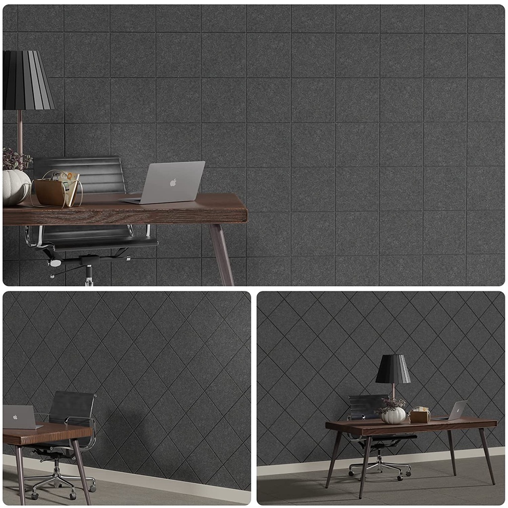 Reliable Must 6-Type Square 30x30cm Acoustic Panel Self Adhesive Sound Proof Foam Panels Dampening Pads Studio Office... - Image 3
