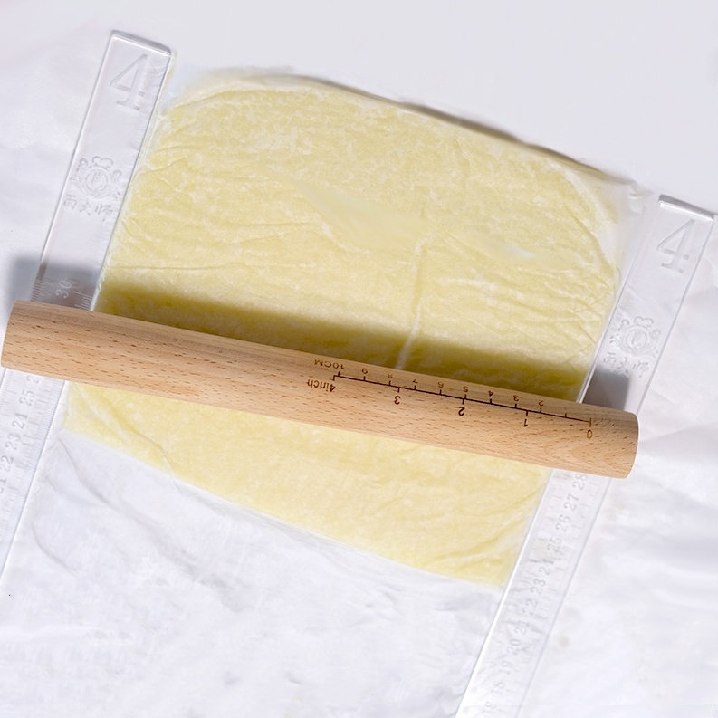 2Pcs Acrylic Biscuit 3/4/5/6mm Thick Rolling Strip Pin Rail Set Rolling Pin Guides Measuring Dough Strips Leveling for Pastry Baking Cookies