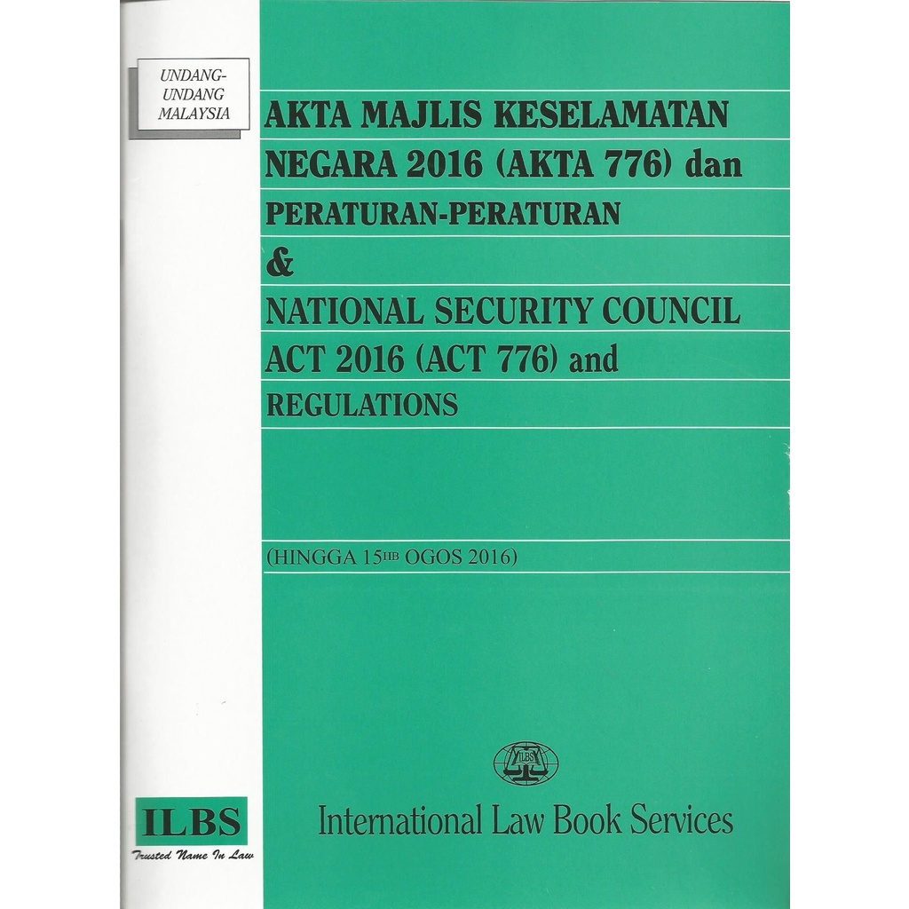 Akta Majlis Keselamatan Negara 2016 & National Security Council Act 2016