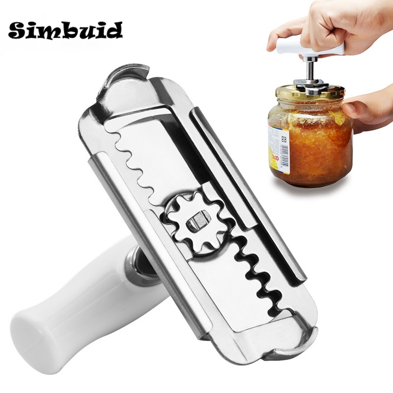 Adjustable Jar Opener Stainless Steel Lids off Jar Opener Bottle Opener Kitchen Accessories Can Opener for 3-9.5CM