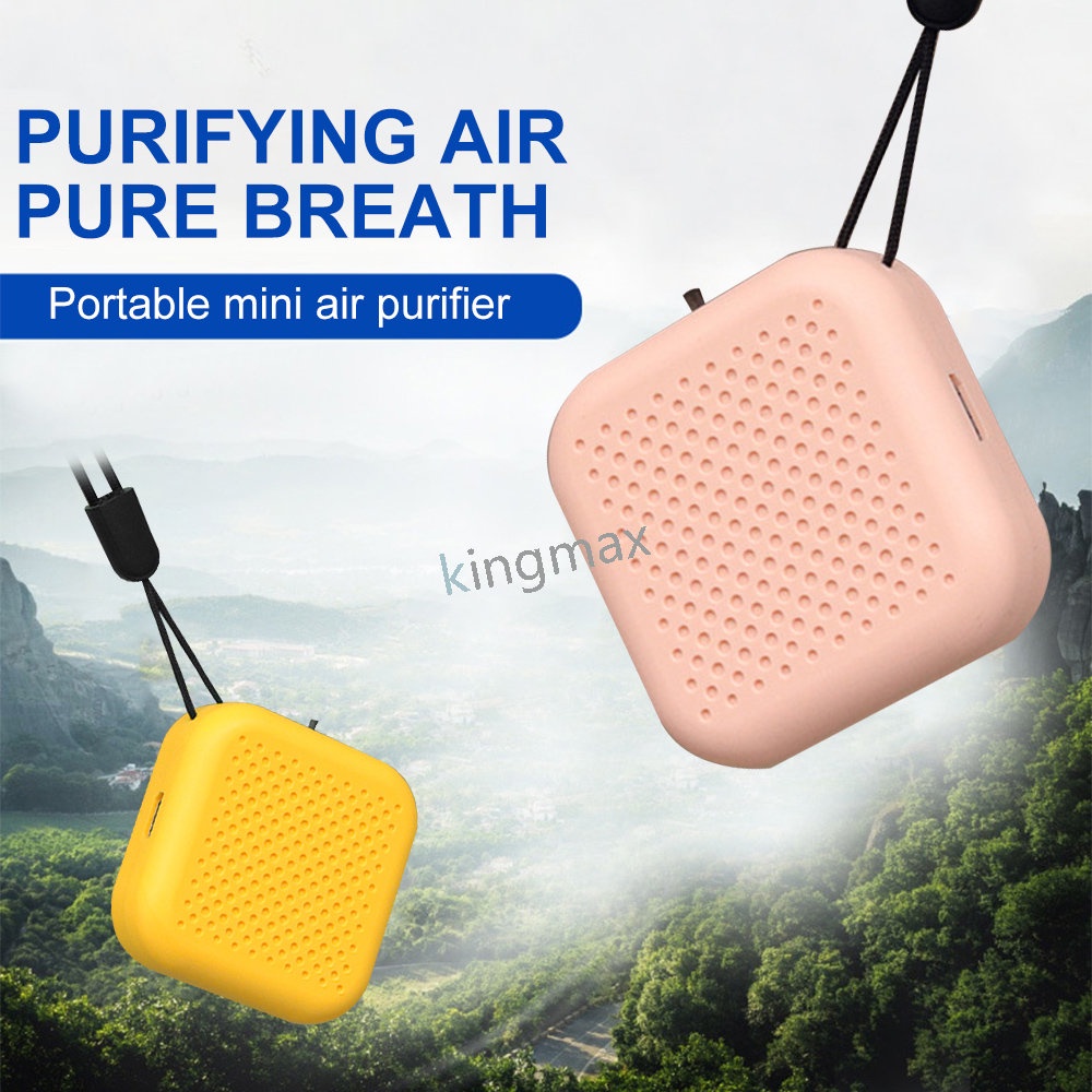 Air Purifier Necklace Mini Wearable Ionizer Necklace Portable Personal Air Purifiers Humidifier Freshener For Adults Kids