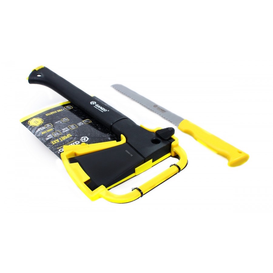 Have Versatile Ganzo Firebird Axe Hammer Saw Flint w Fire Starter FSA01-YE GSA01-YE Essential Durable - Image 2