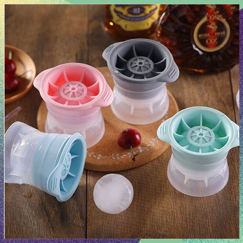 Whiskey Round Ice Cube Maker Silicone Ball Shape Spherical Ice Cube Mould Machine Quick Freezer Ice Mold Tray Kitchen Gadgets