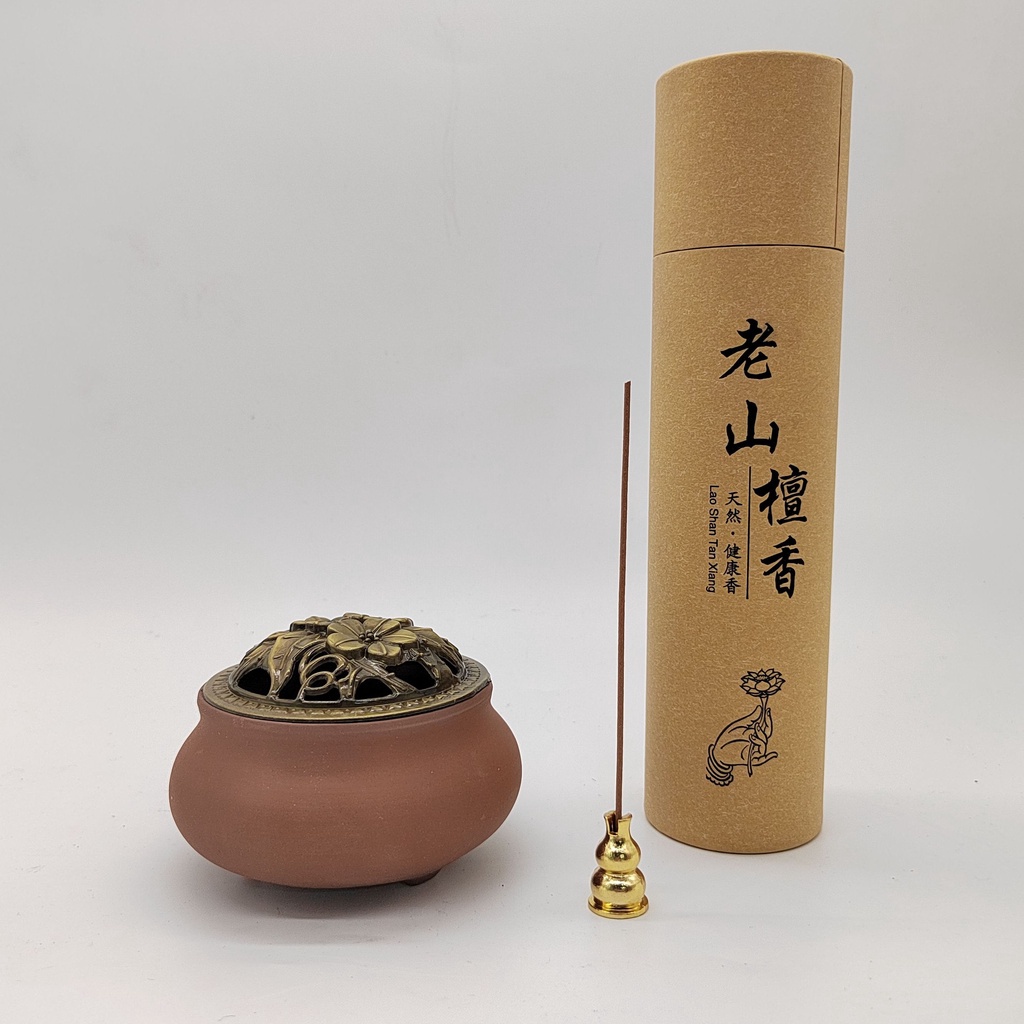 品香馆Ceramic Incense Burner Vintage Antique Sandalwood Incense Burner Red Clay Censer Incense Burner 精品陶瓷香炉 檀香 香爐