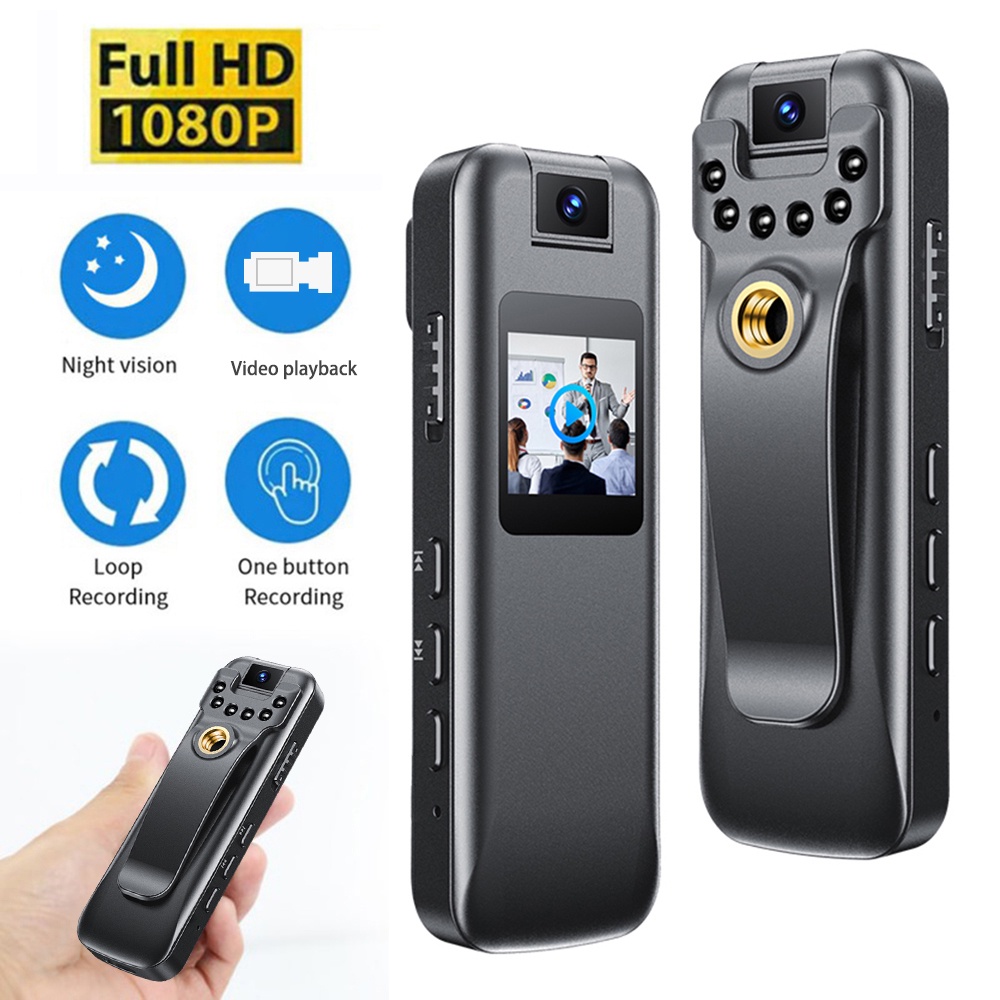 Body camera HD 1080P Mini Camera Night Vision Motion Detection Small Sports DV DVR Video Surveillance Camcorder Loop Recording with OTG connector