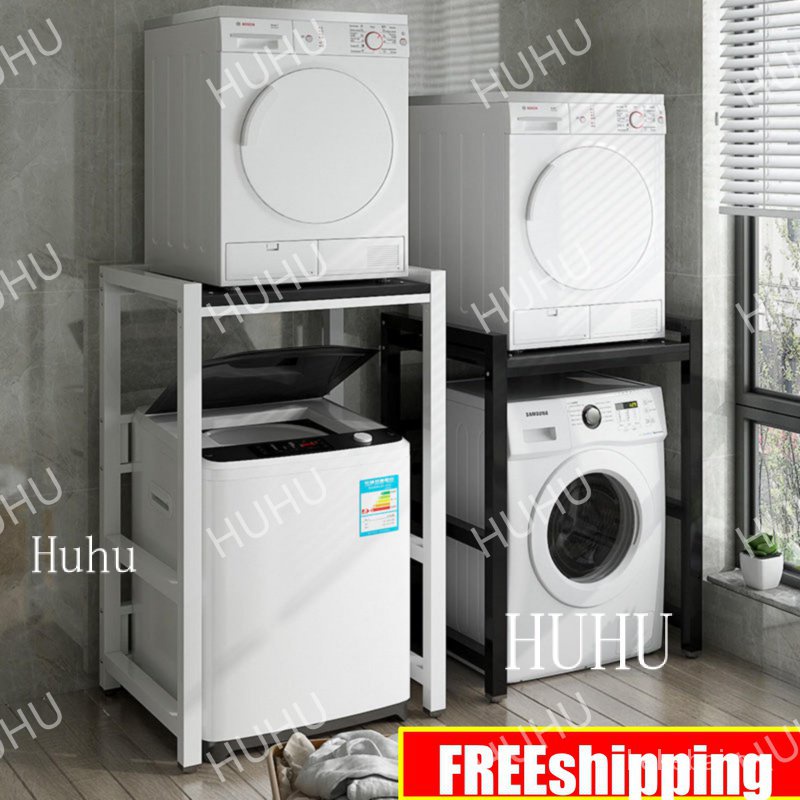 Drum Washing Machine Rack Floor Bracket Double-Layer Stacking Dishwasher Household Bathroom Balcony DryerBOBOHOUSE C5YV 7TFM