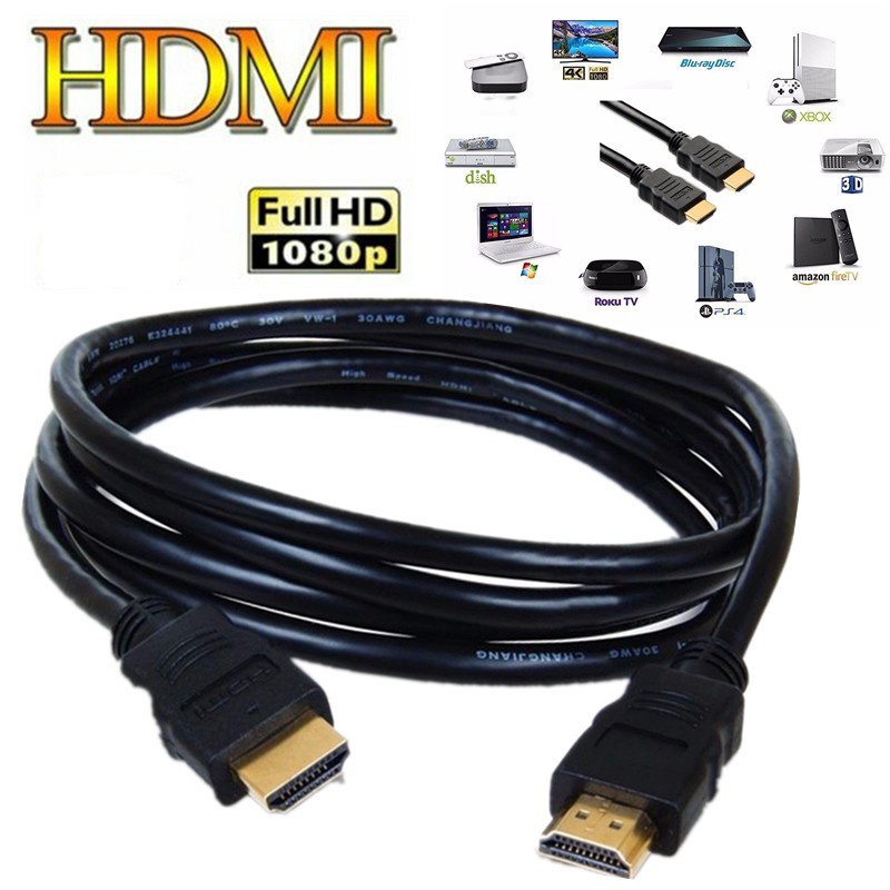【1-3 Days Delivery】HDMI To HDMI Cable 0.5M/1M/1.5M/3M/5M 1080P HD 4K High Speed HDMI Adapter For Lcd/Dvd/HDtv/Ps3/Mytv/3D Uk