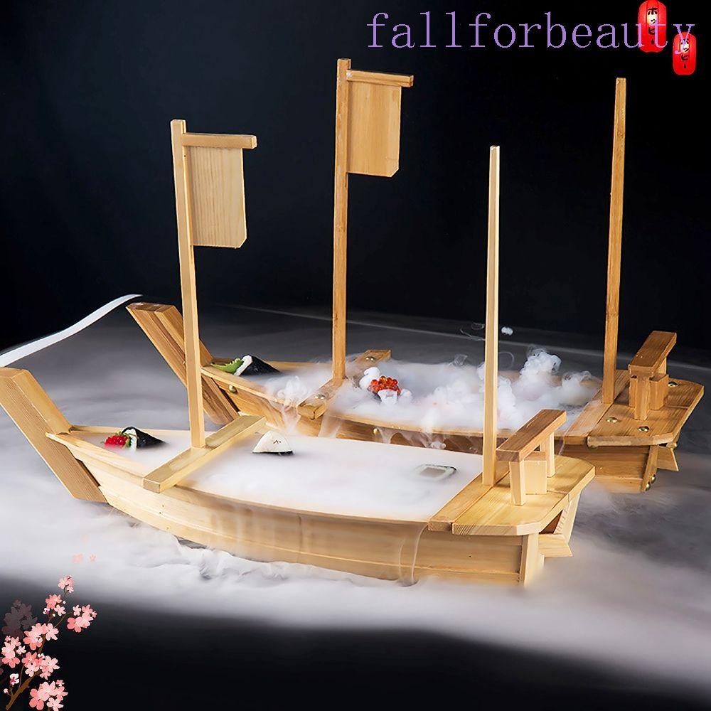 FALLFORBEAUTY Sushi Boat Sashimi Assorted Cold Dish Japanese Cuisine Food Serving Dish Snack Tray Restaurant Home Seafood Tool